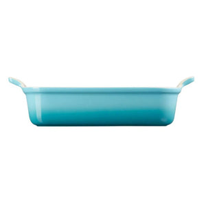 Travessa Retangular Cerâmica Heritage Azul Caribe 26cm Le Creuset