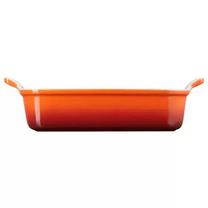 Travessa Retangular Cerâmica Heritage Cayenne 32cm Le Creuset