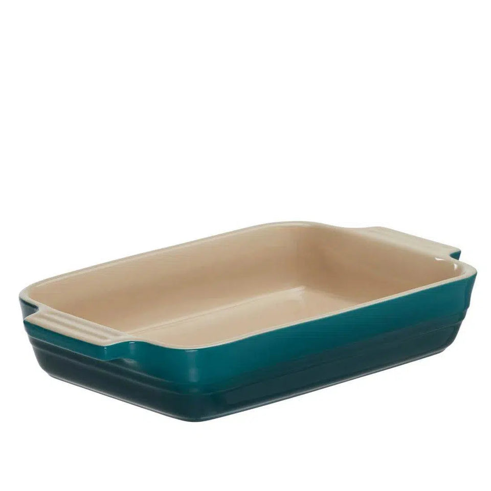 Travessa Retangular Cerâmica Heritage Deep Teal 26cm Le Creuset