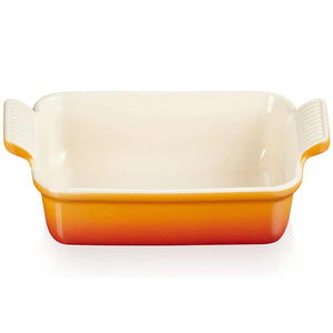 Travessa Retangular Cerâmica Heritage Laranja 19cm Le Creuset