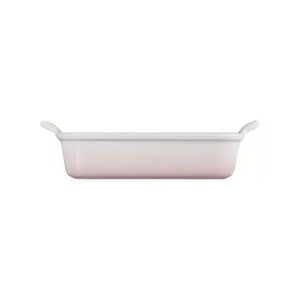 Travessa Retangular Cerâmica Heritage Shell Pink 26cm Le Creuset