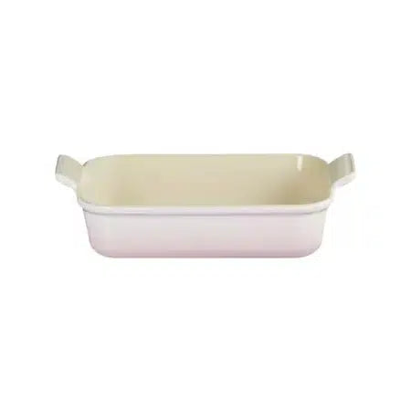 Travessa Retangular Cerâmica Heritage Shell Pink 26cm Le Creuset