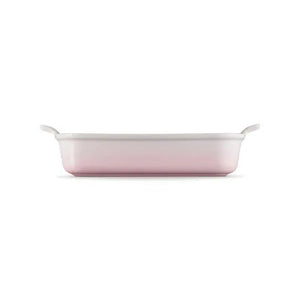 Travessa Retangular Cerâmica Heritage Shell Pink 32cm Le Creuset