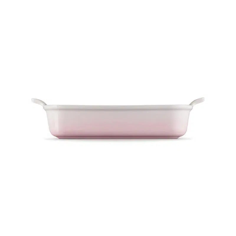 Travessa Retangular Cerâmica Heritage Shell Pink 32cm Le Creuset