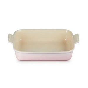 Travessa Retangular Cerâmica Heritage Shell Pink 32cm Le Creuset