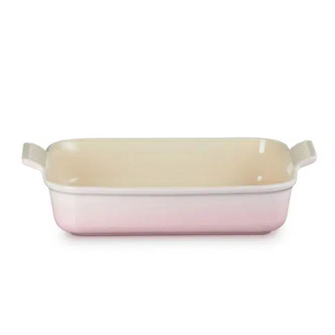 Travessa Retangular Cerâmica Heritage Shell Pink 32cm Le Creuset