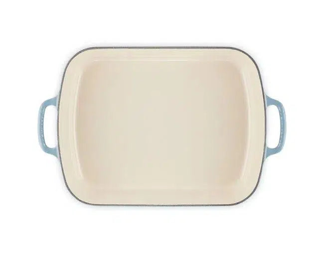 Travessa Retangular com Alças Cerâmica Signature Chambray 33cm Le Creuset