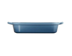Travessa Retangular com Alças Cerâmica Signature Chambray 33cm Le Creuset