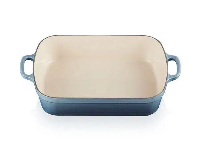 Travessa Retangular com Alças Cerâmica Signature Chambray 33cm Le Creuset