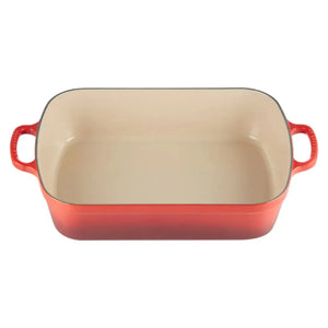 Travessa Retangular com Alças Cerâmica Signature Vermelha 33cm Le Creuset