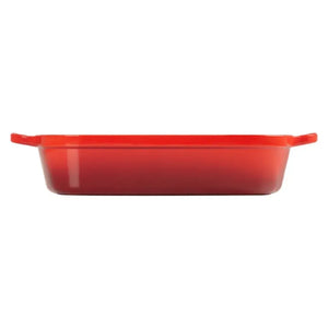 Travessa Retangular com Alças Cerâmica Signature Vermelha 33cm Le Creuset