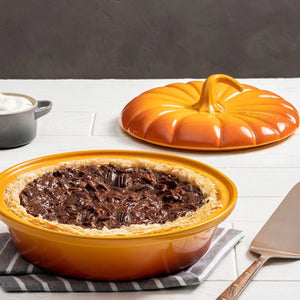 Travessa com Tampa Abóbora Halloween 23cm Le Creuset