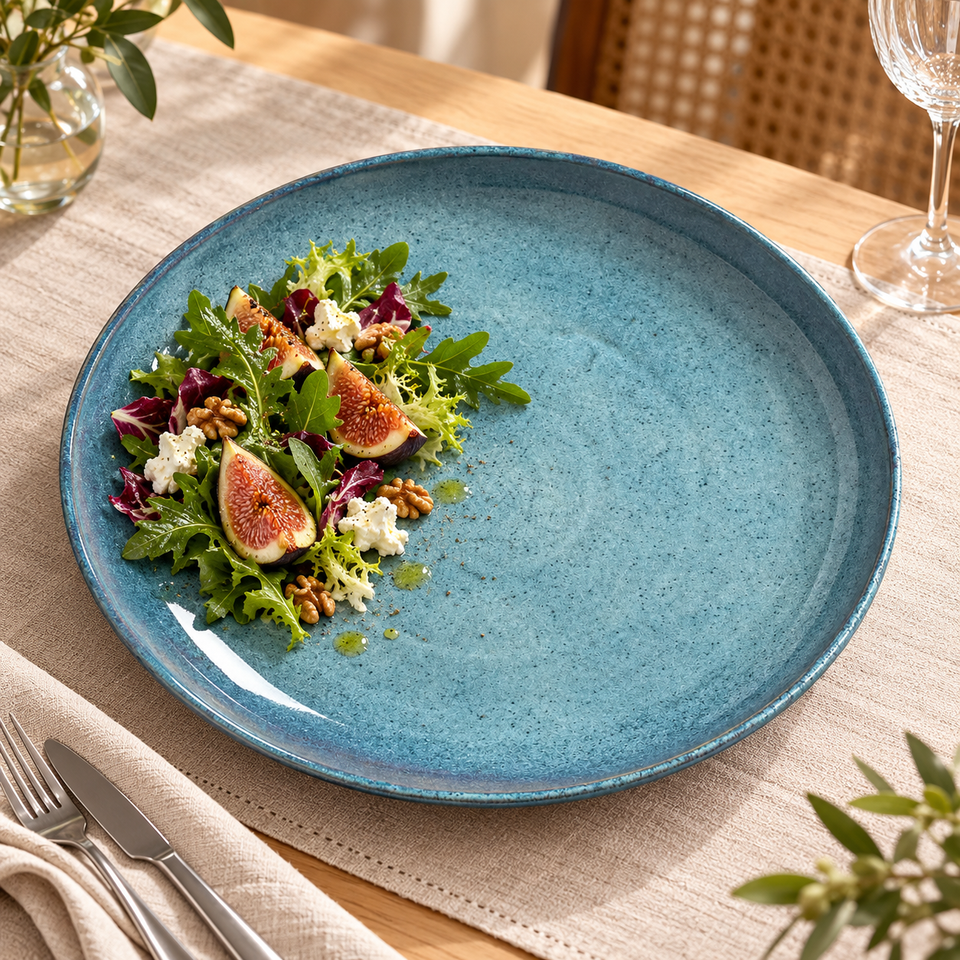 PRÉ-VENDA: Travessa G Redonda Stoneware Orgânico Breeze 36cm Porto Brasil