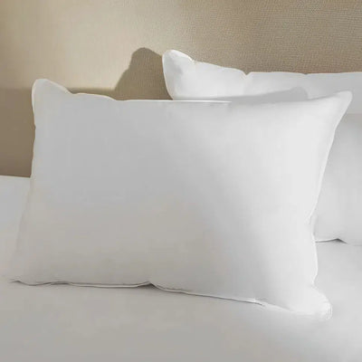 Travesseiro Câmara Dupla 233 Fios Percal 100% Algodão Branco 50x70cm Trussardi