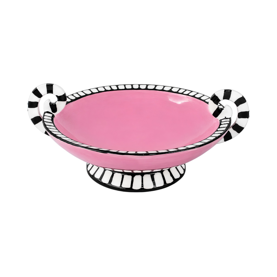 PRÉ-VENDA: Centro de Mesa Fruteira Zuri Rosa 28cm