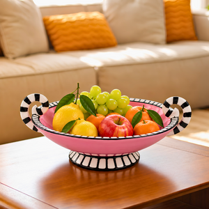 PRÉ-VENDA: Centro de Mesa Fruteira Zuri Rosa 28cm