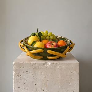 PRÉ-VENDA: Centro de Mesa Fruteira Savana Verde 28cm