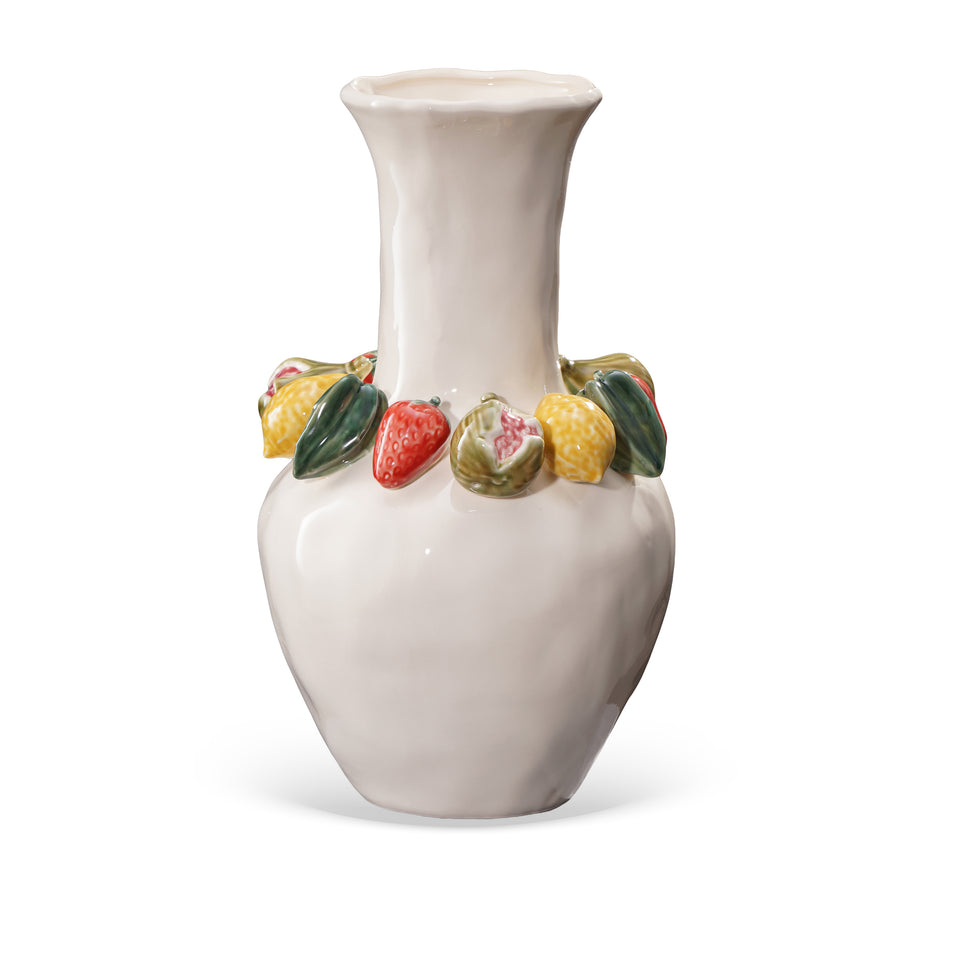 Vaso Salada de Frutas Off White 43x29,5x17cm