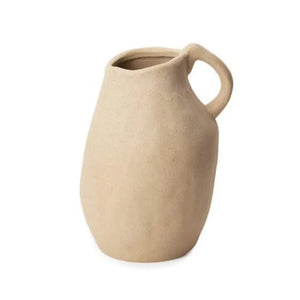 Vaso Cerâmica Bege 22,5x16x14cm Mart