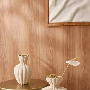 Vaso Cerâmica Bege 29,5x18cm Mart