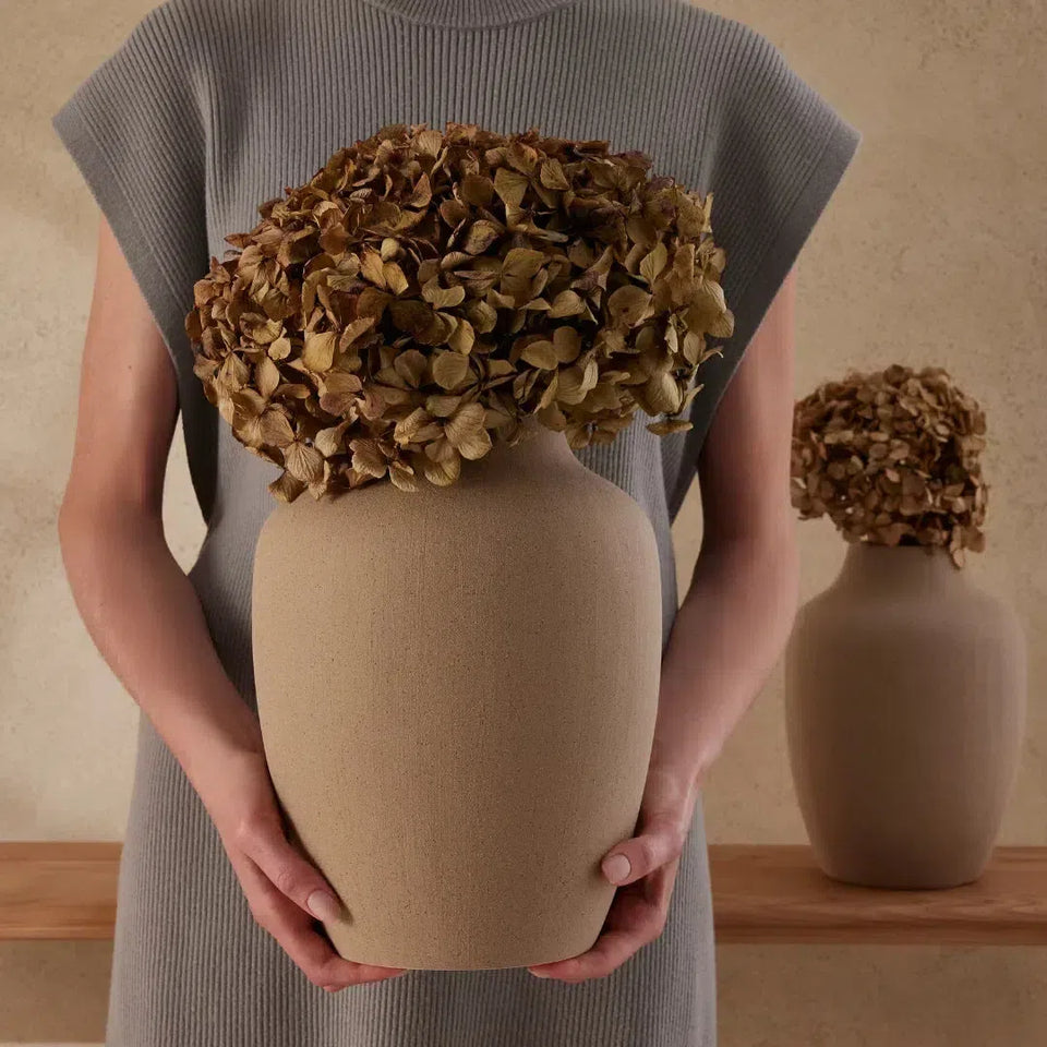 Vaso Cerâmica Bege 30x21,5cm Mart