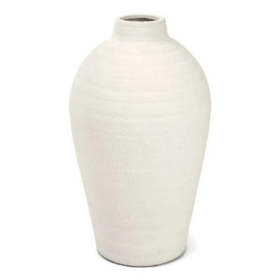 Vaso Cerâmica Branco 39x21cm Mart