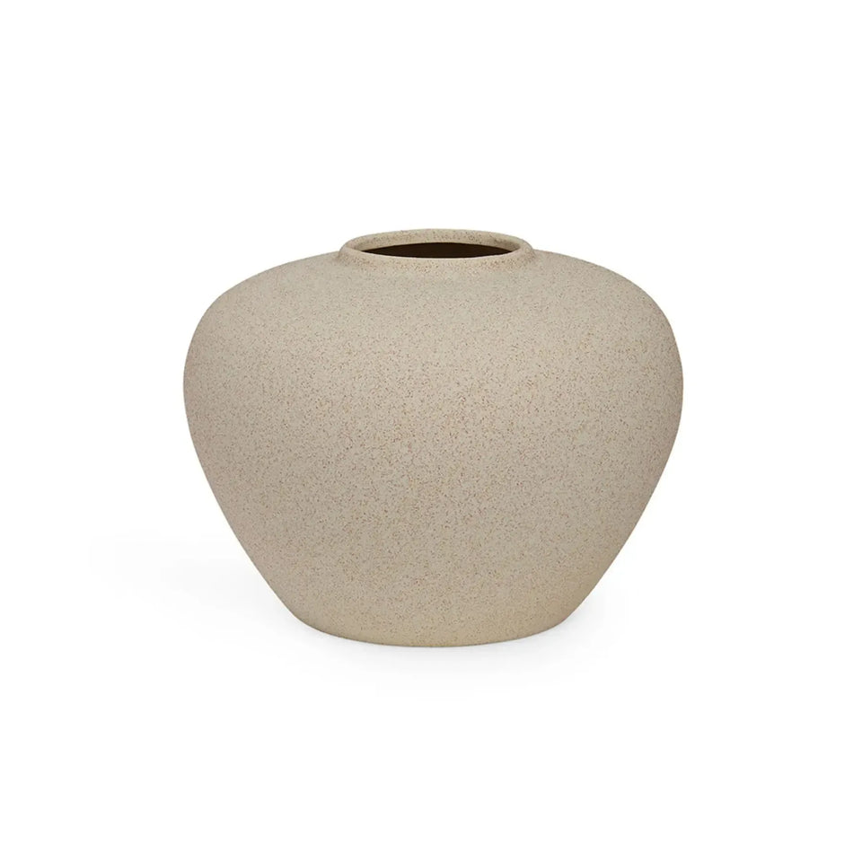Vaso Cerâmica Off White 18x20,5cm Mart