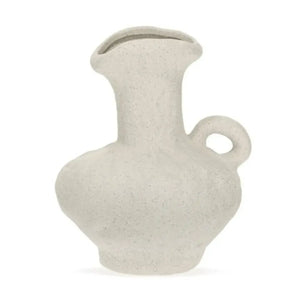 Vaso Cerâmica Off White 22,5x18,5x17cm Mart