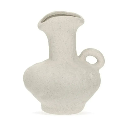 Vaso Cerâmica Off White 22,5x18,5x17cm Mart
