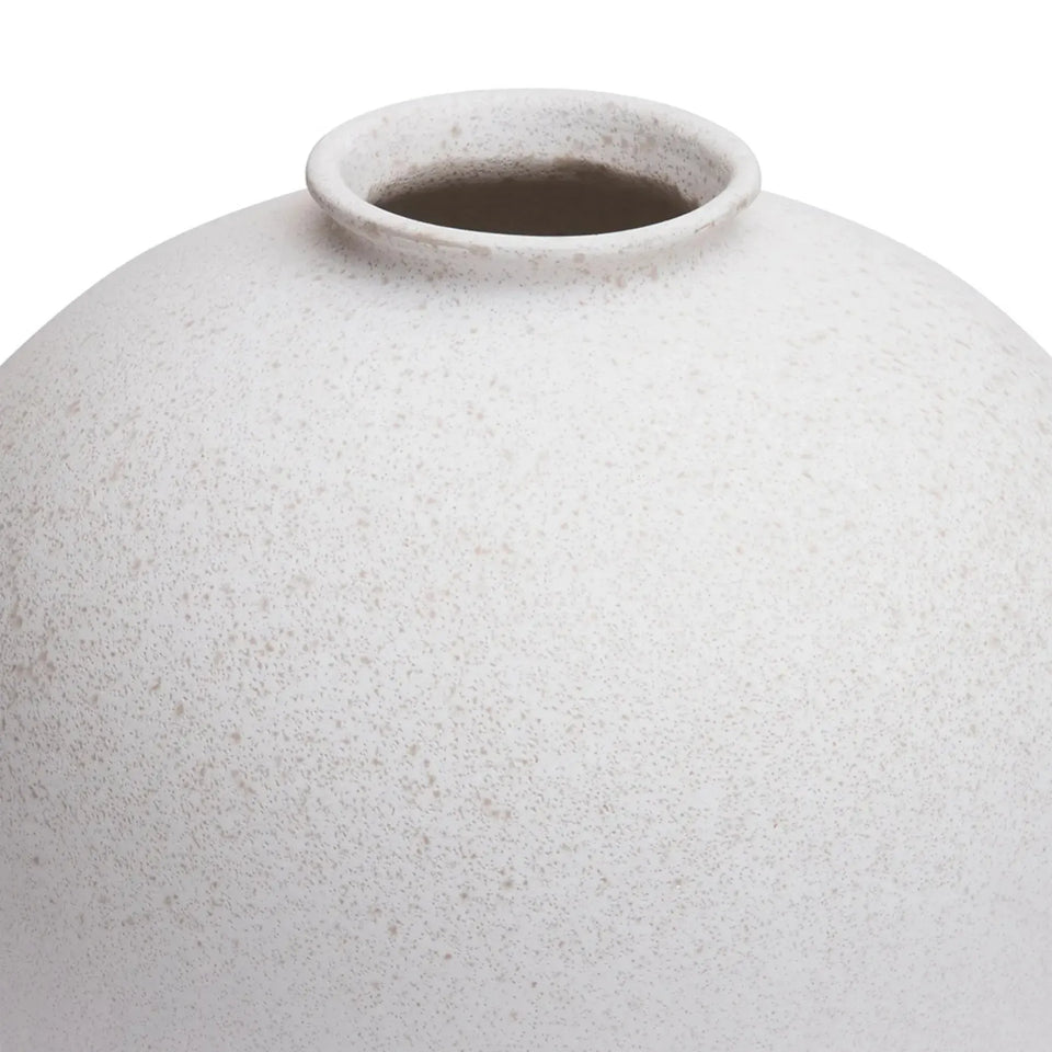 Vaso Cerâmica Off White 29,5x29,5cm Mart