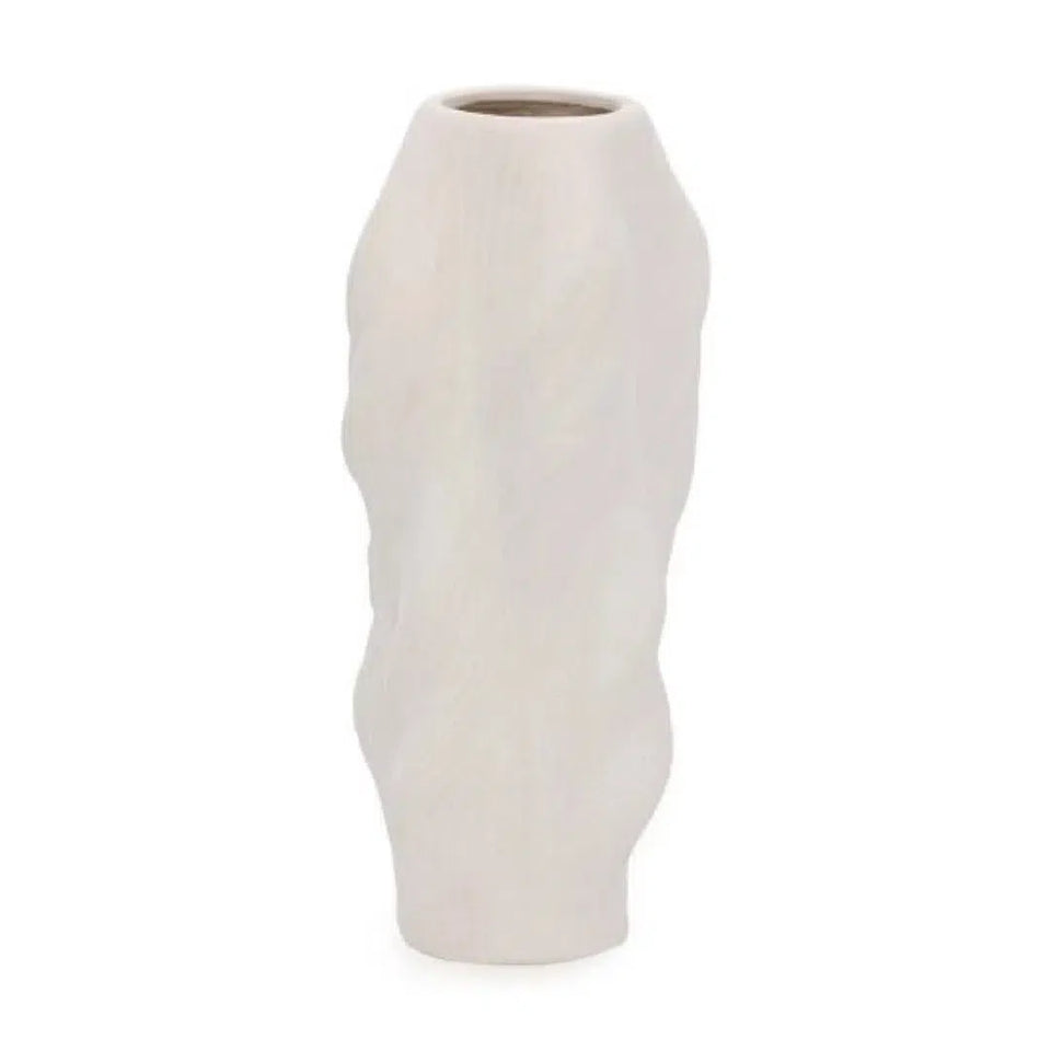 Vaso Cerâmica Off White 33,5x15cm Mart