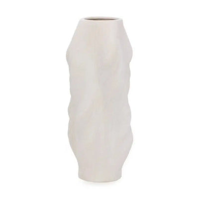 Vaso Cerâmica Off White 40x18cm Mart