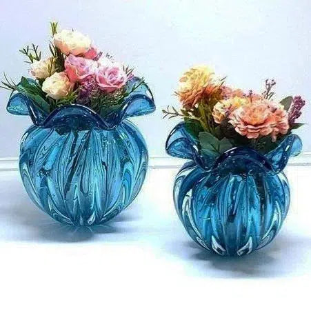 Vaso Cristal Murano Torcello PP Aquamarine