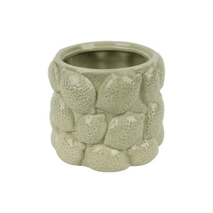 Vaso Limões Cerâmica Verde 11x12cm Tuut