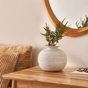 Vaso Metal Branco 22x25cm Mart