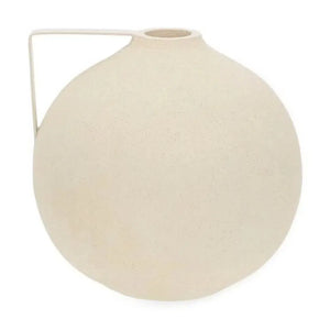 Vaso Poliresina Off White 20,5x21cm Mart