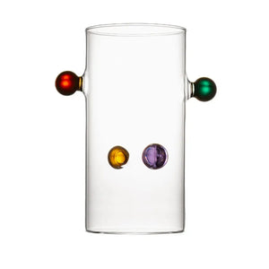 Vaso de Vidro Colors Linha Sintonia 16x12x8cm