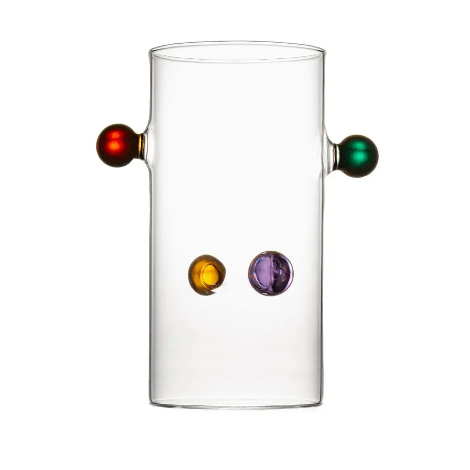 Vaso de Vidro Colors Linha Sintonia 16x12x8cm