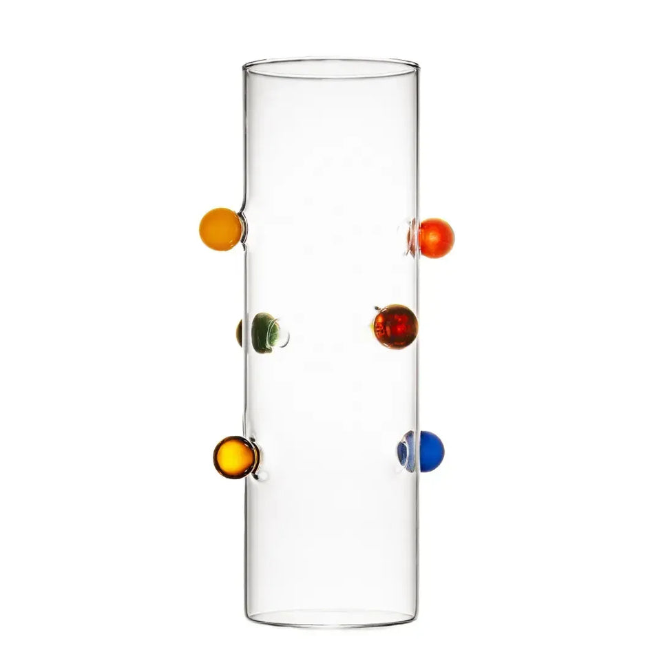 Vaso de Vidro Colors Linha Sintonia 25x12x8cm