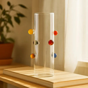 Vaso de Vidro Colors Linha Sintonia 25x12x8cm