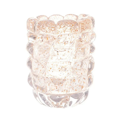 Vaso em Vidro Italy Murano Dourado 10x15cm