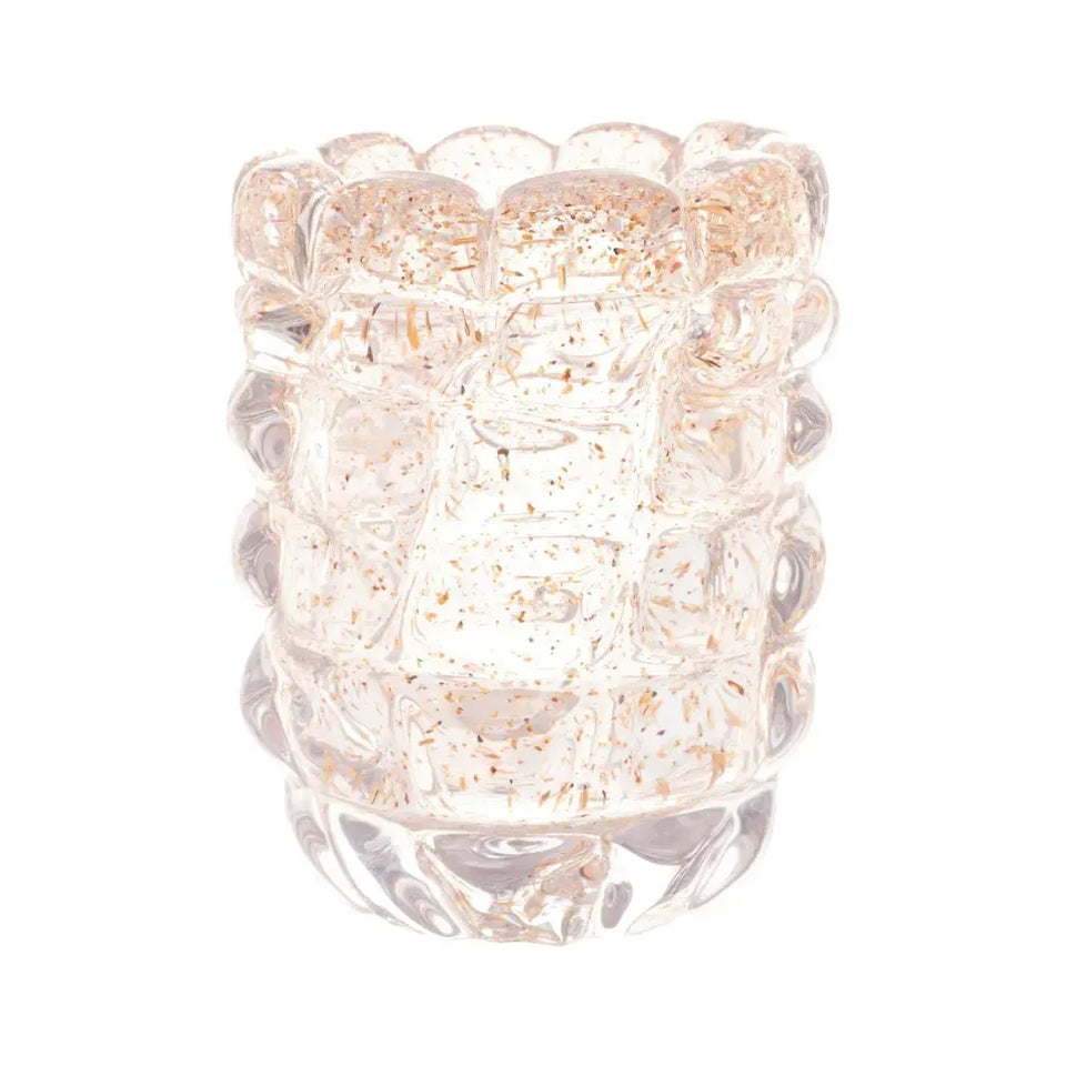 Vaso em Vidro Italy Murano Dourado 10x15cm