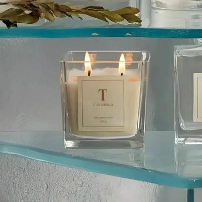 Vela Copo de Vidro 2 Pavios 200g T Calabria Trussardi