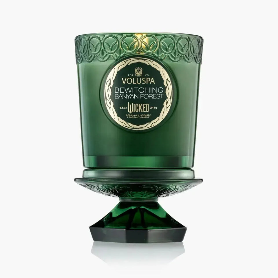 Vela Voluspa Copo de Vidro Bewitching Banyan Forest 60 Horas