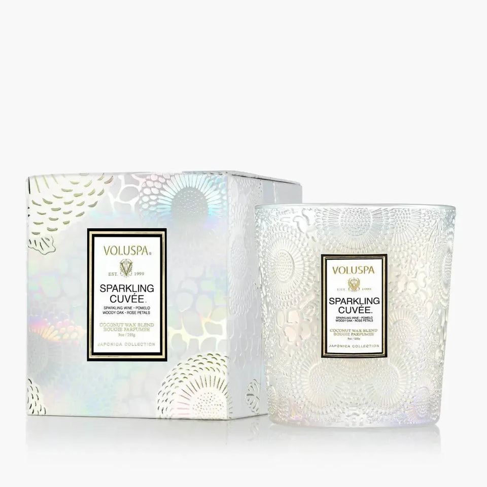 Vela Voluspa Copo de Vidro Clássico Sparkling Cuvee 60 Horas