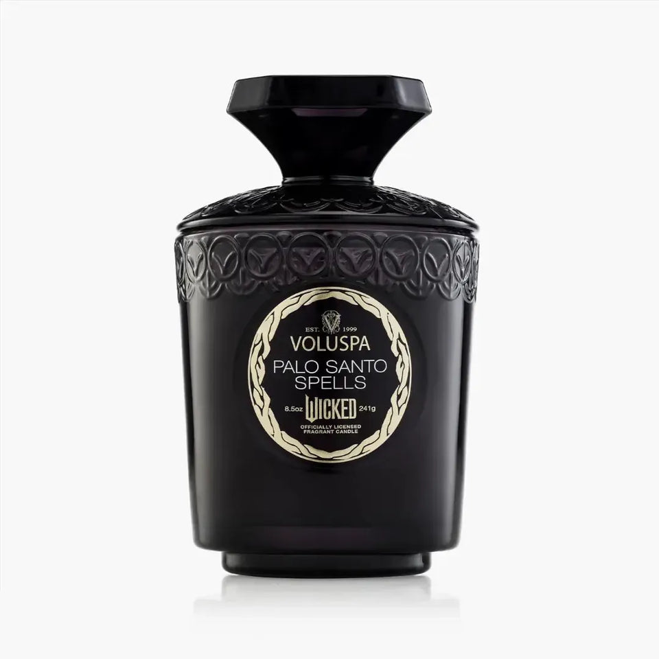 Vela Voluspa Copo de Vidro Palo Santo Spells 60 Horas