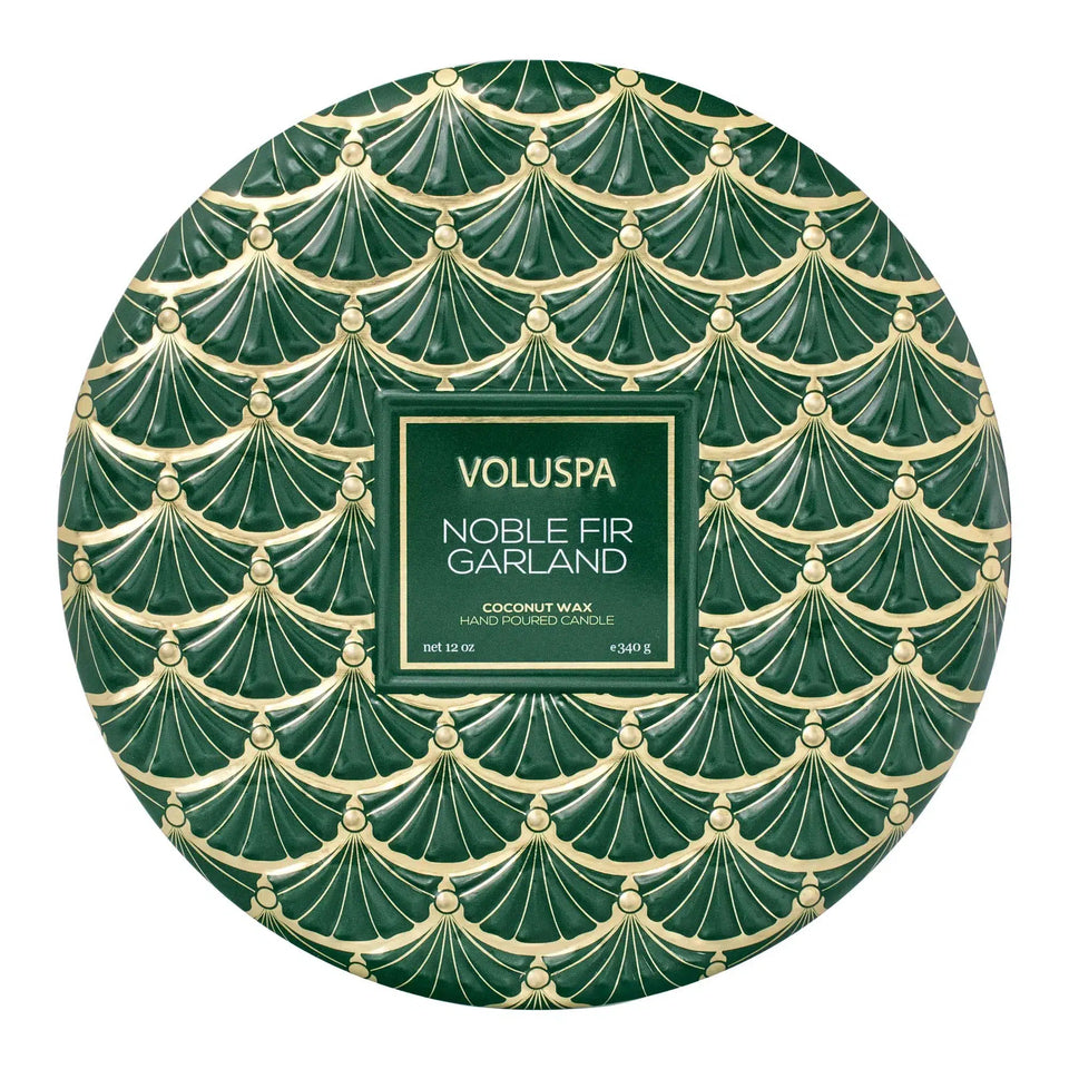 Vela Voluspa Lata 3 Pavios Noble Fir Garland 60 Horas