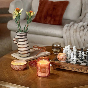 Vela Voluspa Lata 3 Pavios Spiced Pumpkin Latte 60 Horas