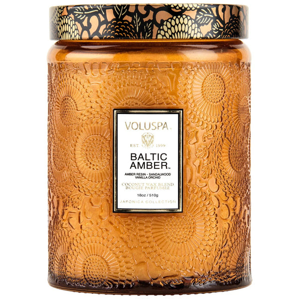 Vela Voluspa Pote de Vidro Grande Baltic Amber 100 Horas