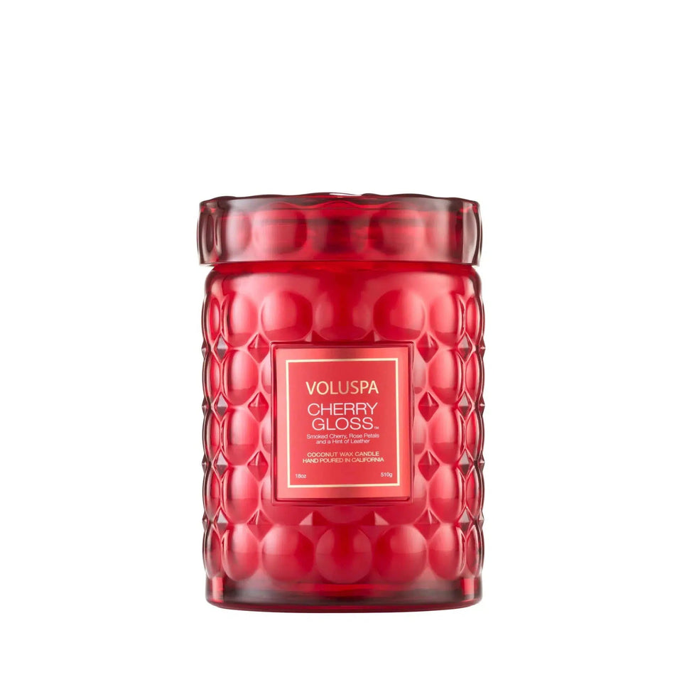 Vela Voluspa Pote de Vidro Grande Cherry Gloss 100 Horas